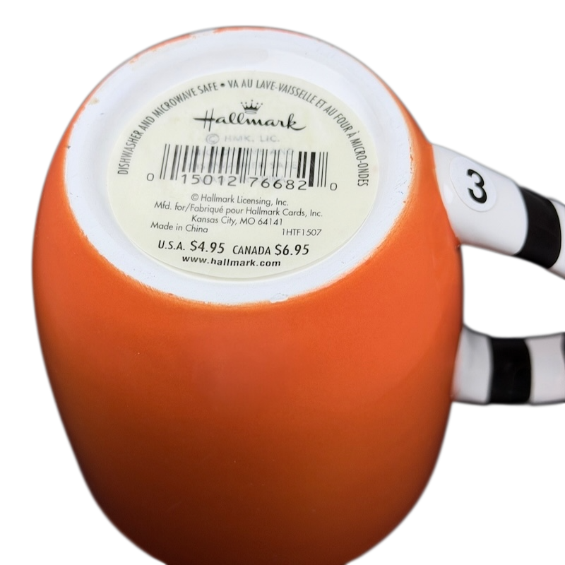 Halloween Jack-O'-Lantern Striped Handle Mug Hallmark