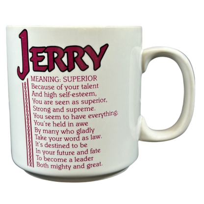 JERRY Poetry Name Taupe Interior Mug Papel