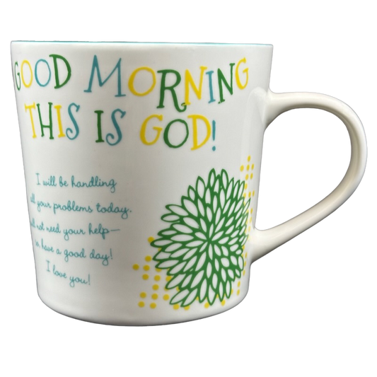 Good Morning This Is God 1 Peter 5:7 Inspirational Oversized Mug Joyce Meyer