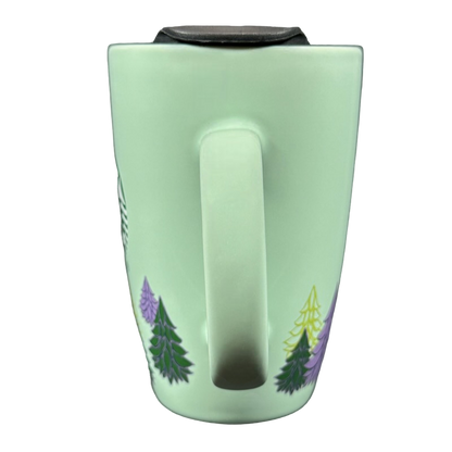 Green And White Siren Christmas Pine Trees 12oz Travel Mug 2020 Starbucks