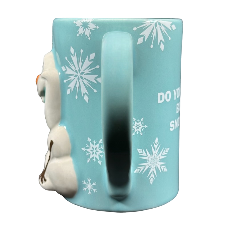 Frozen Olaf I LIKE WARM HUGS 3D Embossed Mug Disney Parks