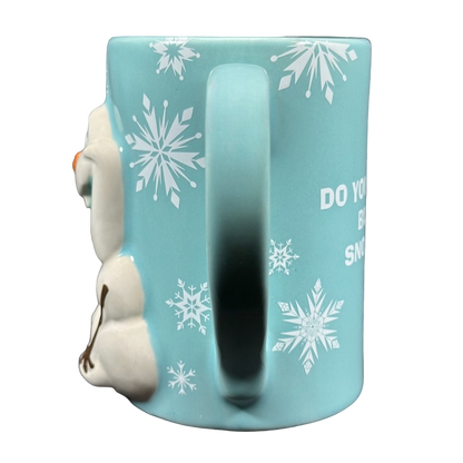 Frozen Olaf I LIKE WARM HUGS 3D Embossed Mug Disney Parks