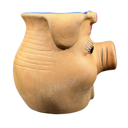 Pig Head Vintage 3D Figural Pottery Mug