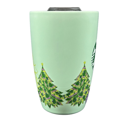 Green And White Siren Christmas Pine Trees 12oz Travel Mug 2020 Starbucks