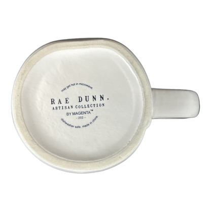 Rae Dunn Artisan Collection CHILLY DAYS COZY NIGHTS Mug Burgundy Inside Magenta