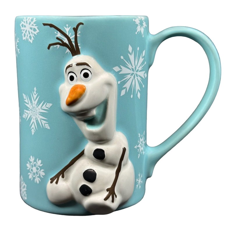 Frozen Olaf I LIKE WARM HUGS 3D Embossed Mug Disney Parks