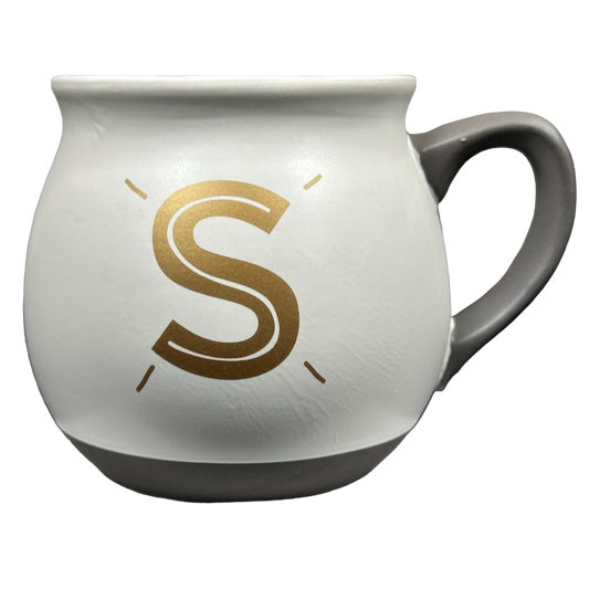 "S" Monogram Initial Cream Mug Threshold