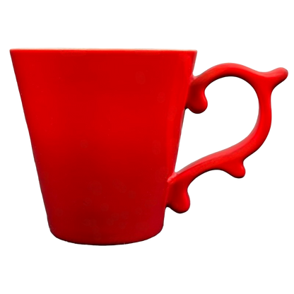 Rococo Scroll Handle Glossy Red Ombre 12oz Mug 2015 Starbucks Teavana