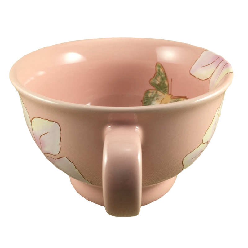 Sleeping Beauty Aurora Flowers Butterflies Pink Mug Disney Store