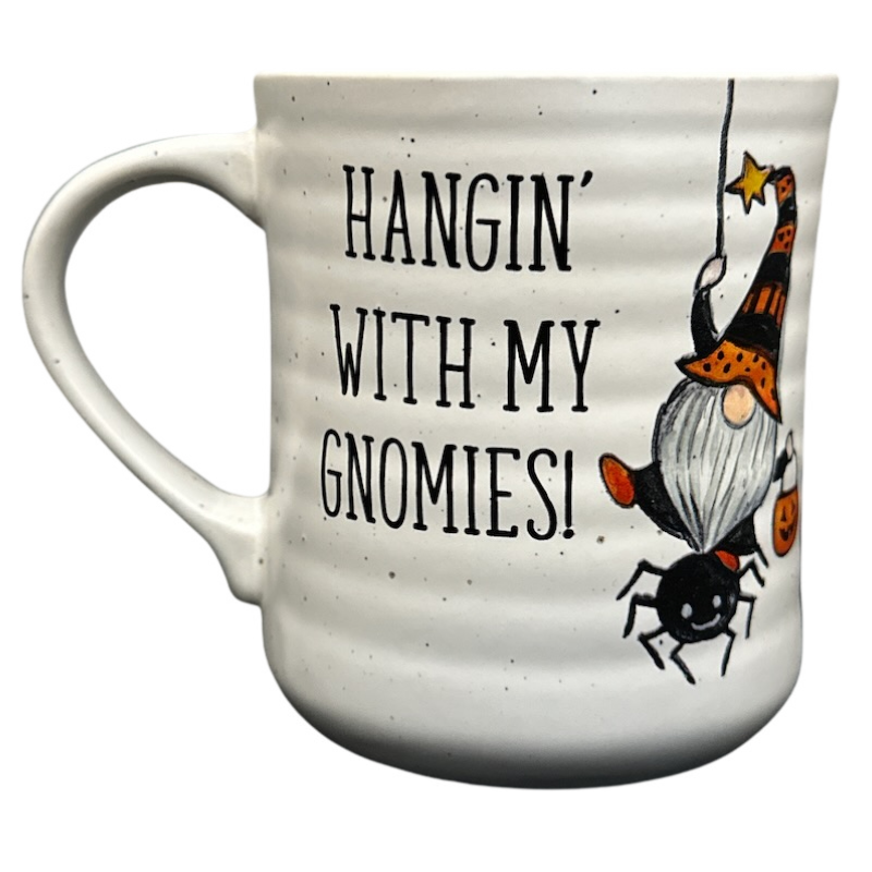 Hangin' With My Gnomies! Halloween Mug Cobwebs & Cauldrons
