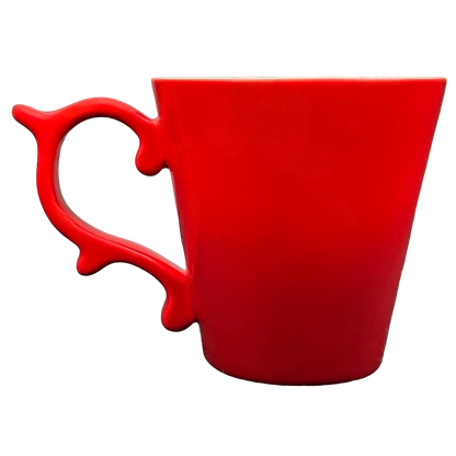 Rococo Scroll Handle Glossy Red Ombre 12oz Mug 2015 Starbucks Teavana