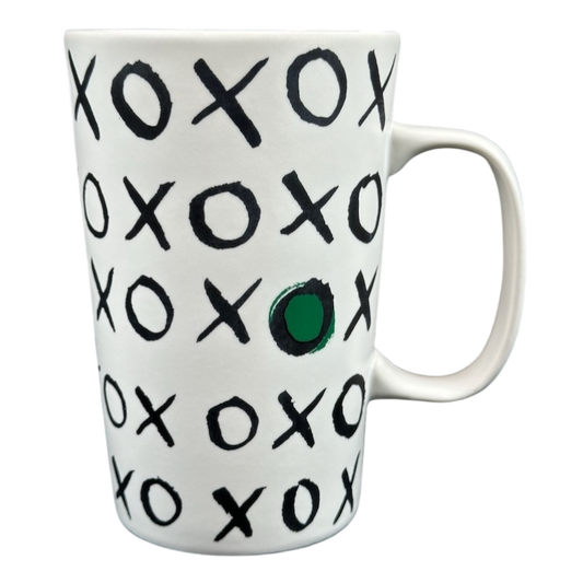 Dot Collection XOXO Tall White Green Dot 16oz Mug 2015 Starbucks