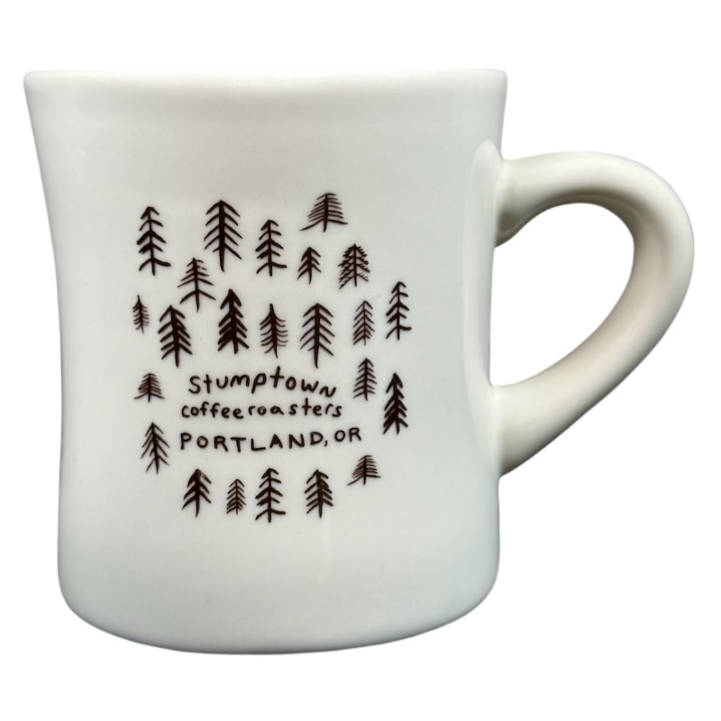Stumptown Coffee Roasters Portland Oregon Pine Trees Diner Mug