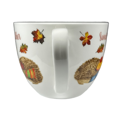 Sweater Weather Hedgehogs Mug Harvest Green Studio