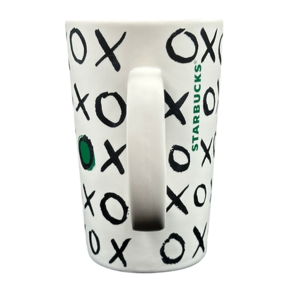 Dot Collection XOXO Tall White Green Dot 16oz Mug 2015 Starbucks