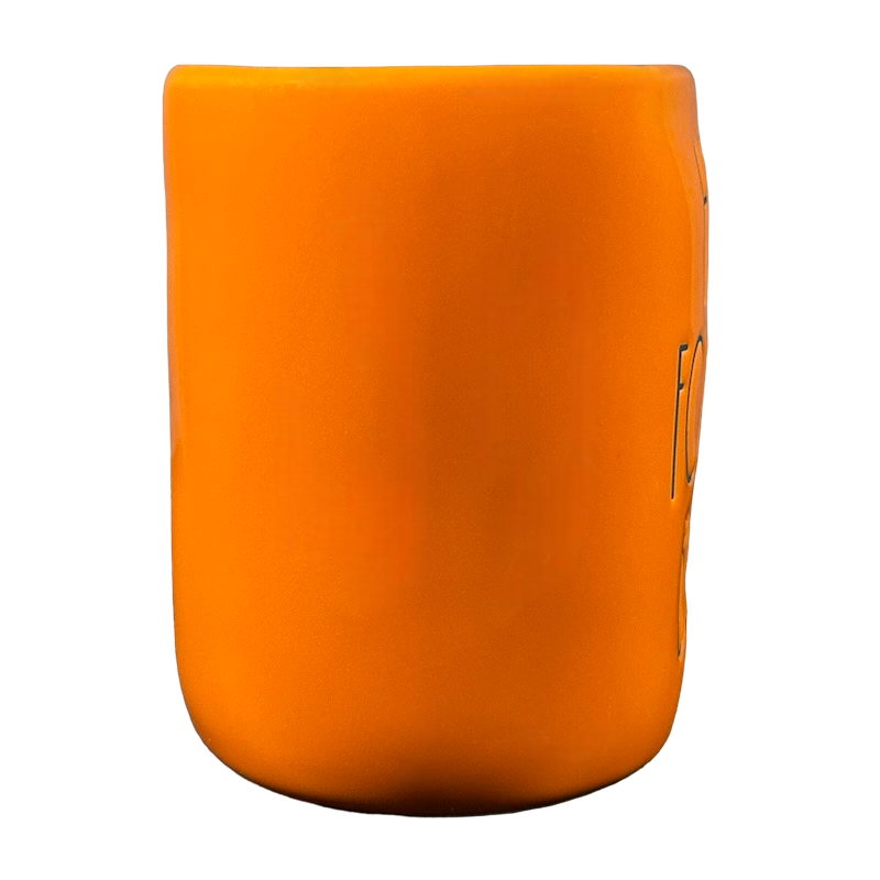 Rae Dunn Artisan Collection HERE FOR THE BOOS Orange Mug Orange Inside Magenta