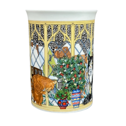 Christmas Cats Tuxedo Sue Scullard Mug Dunoon