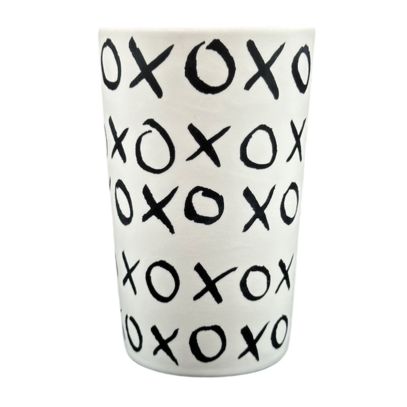 Dot Collection XOXO Tall White Green Dot 16oz Mug 2015 Starbucks