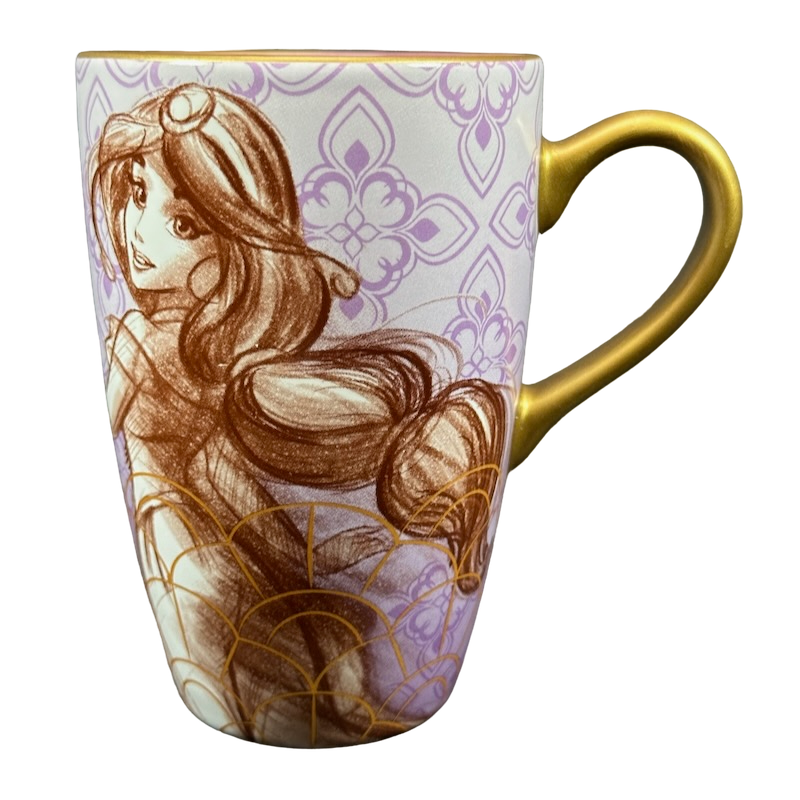 Jasmine Aladdin Sketch Art Mug Disney Store