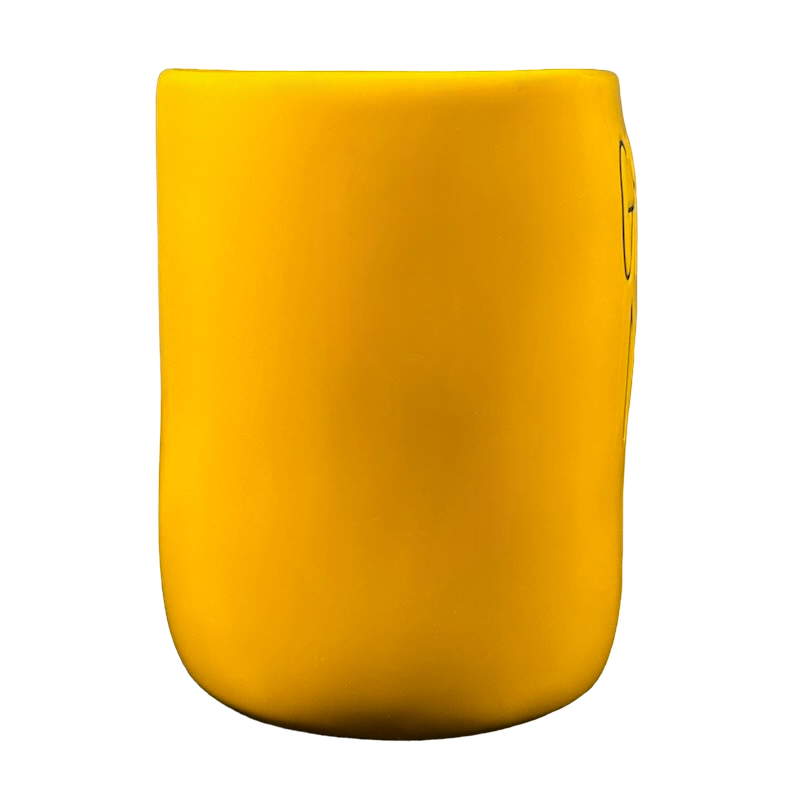 Rae Dunn Artisan Collection GHOULS NIGHT OUT Golden Yellow Mug Golden Yellow Inside Magenta