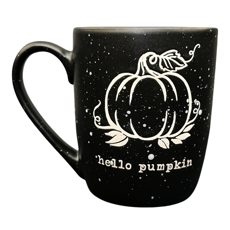 Hello Pumpkin Etched Mug