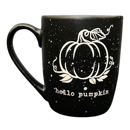 Hello Pumpkin Etched Mug