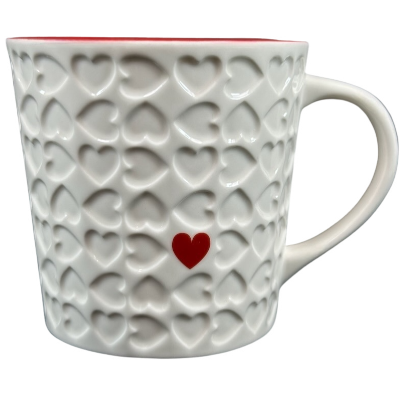 Etched Hearts 16oz Mug 2007 Starbucks