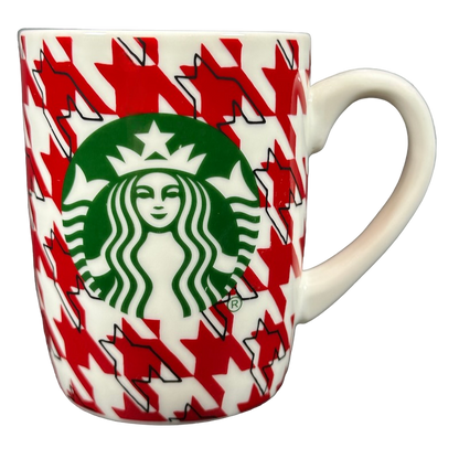 Green And White Siren Houndstooth Pattern Christmas 10oz Mug 2017 Starbucks