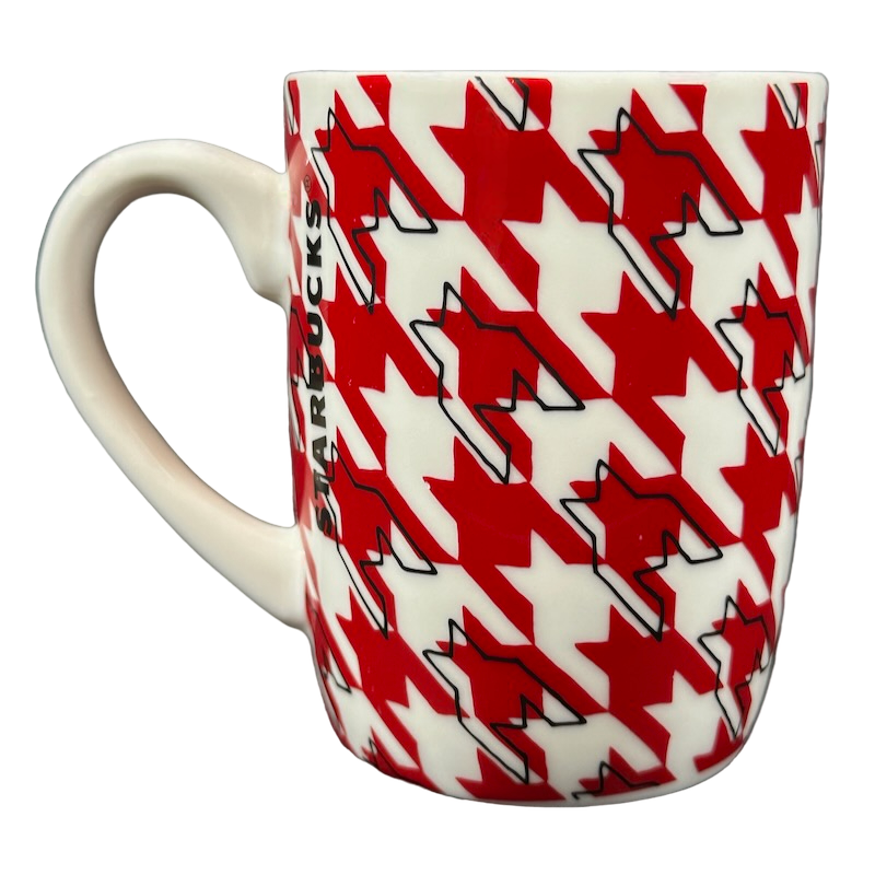 Green And White Siren Houndstooth Pattern Christmas 10oz Mug 2017 Starbucks