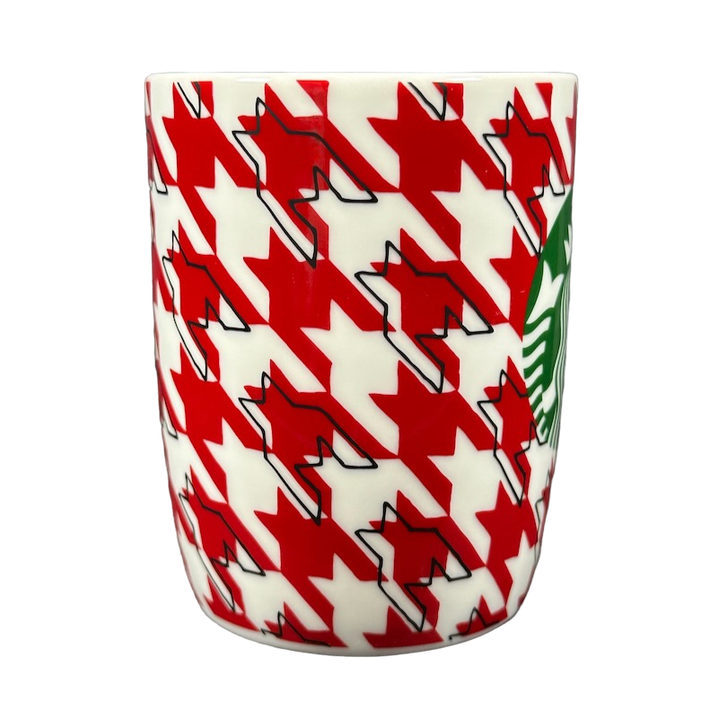 Green And White Siren Houndstooth Pattern Christmas 10oz Mug 2017 Starbucks