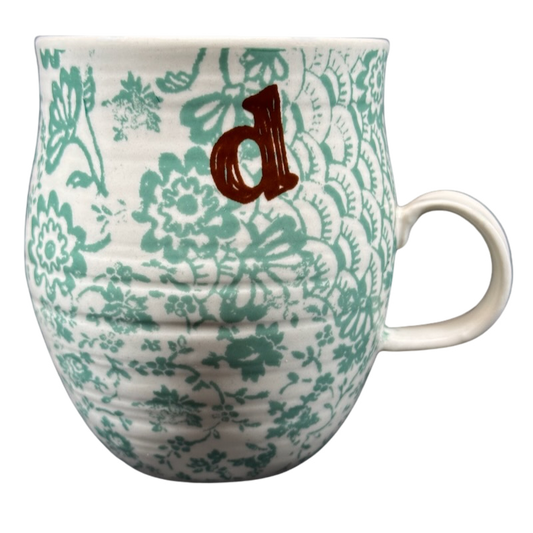 Homegrown Letter "d" Monogram Initial Mug Anthropologie