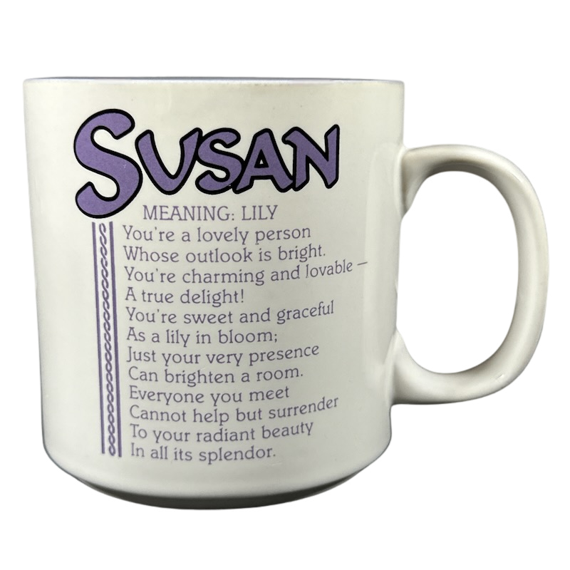 SUSAN Poetry Name Lavender Interior Mug Papel