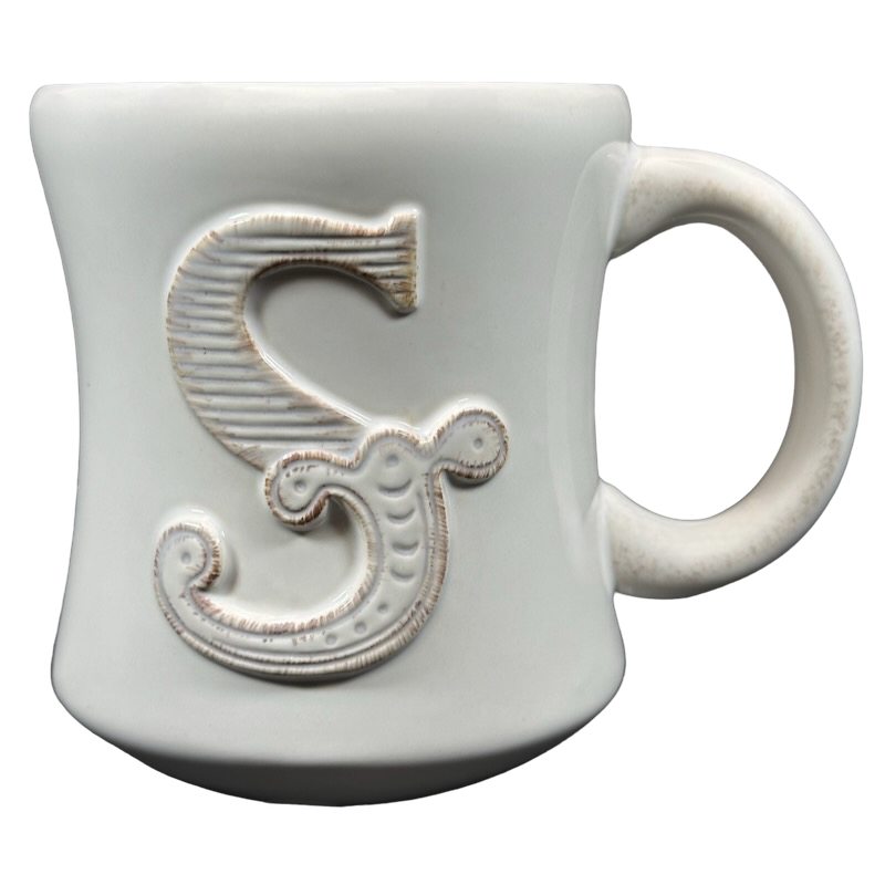 Stephen Carter Letter "S" Embossed Monogram Initial Mug Hallmark