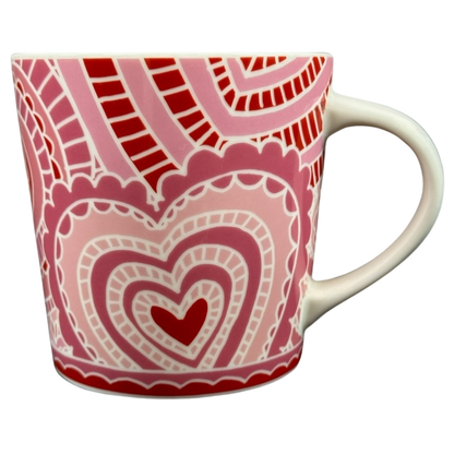 Pink Paper Hearts Mug 2005 Starbucks