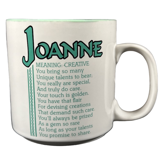 JOANNE Poetry Name Green Interior Mug Papel