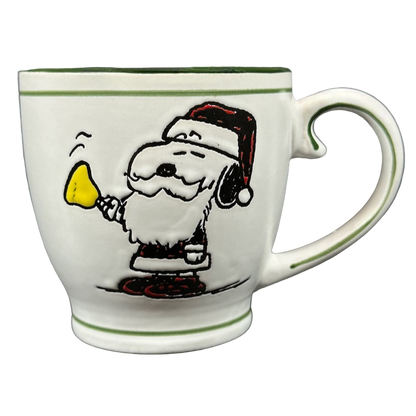 Peanuts Snoopy Santa Joy Peace Love Etched Mug Gibson