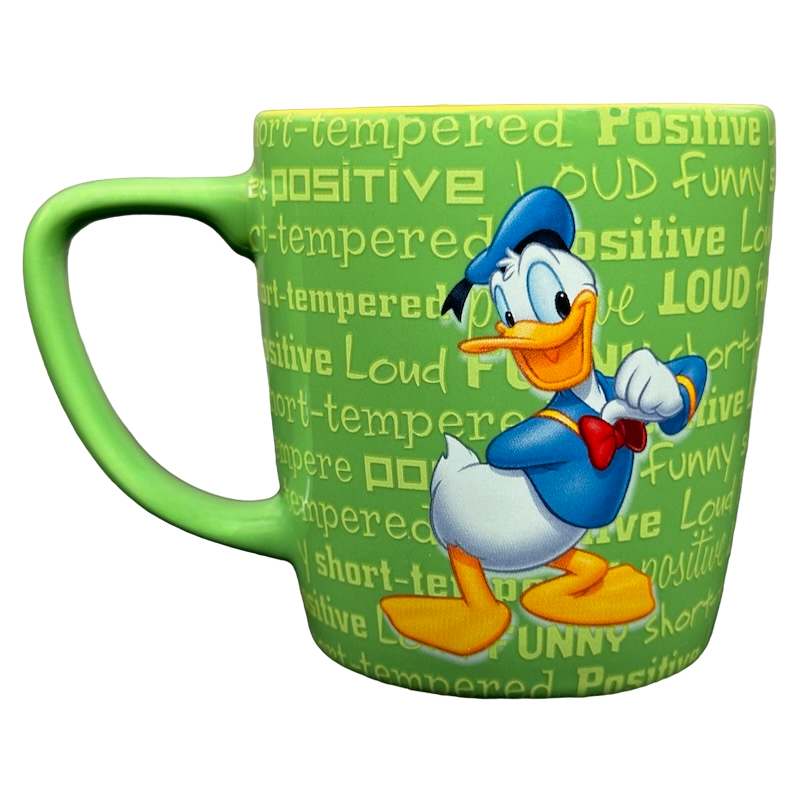 Donald Duck Loud Funny Short Tempered Positive 3D Embossed Mug Disney Parks