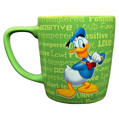 Donald Duck Loud Funny Short Tempered Positive 3D Embossed Mug Disney Parks