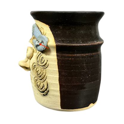 Ugly Face Pottery Boss Signed 3D Mug Bradford Pottery