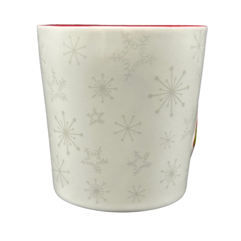 Snowflakes And Embossed Christmas Stocking 17oz Mug Holiday 2006 Starbucks