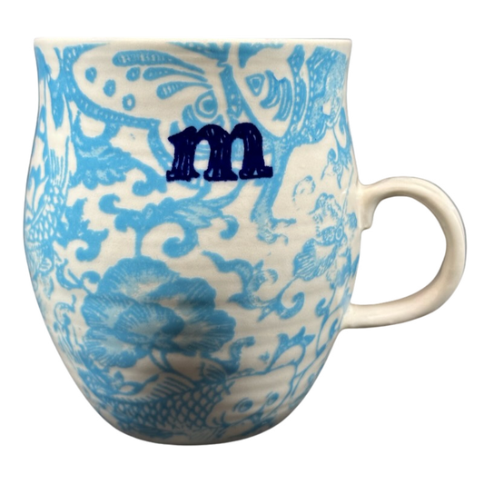 Homegrown Letter "m" Monogram Initial Mug Anthropologie