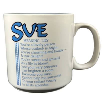 SUE Poetry Name Blue Interior Mug Papel