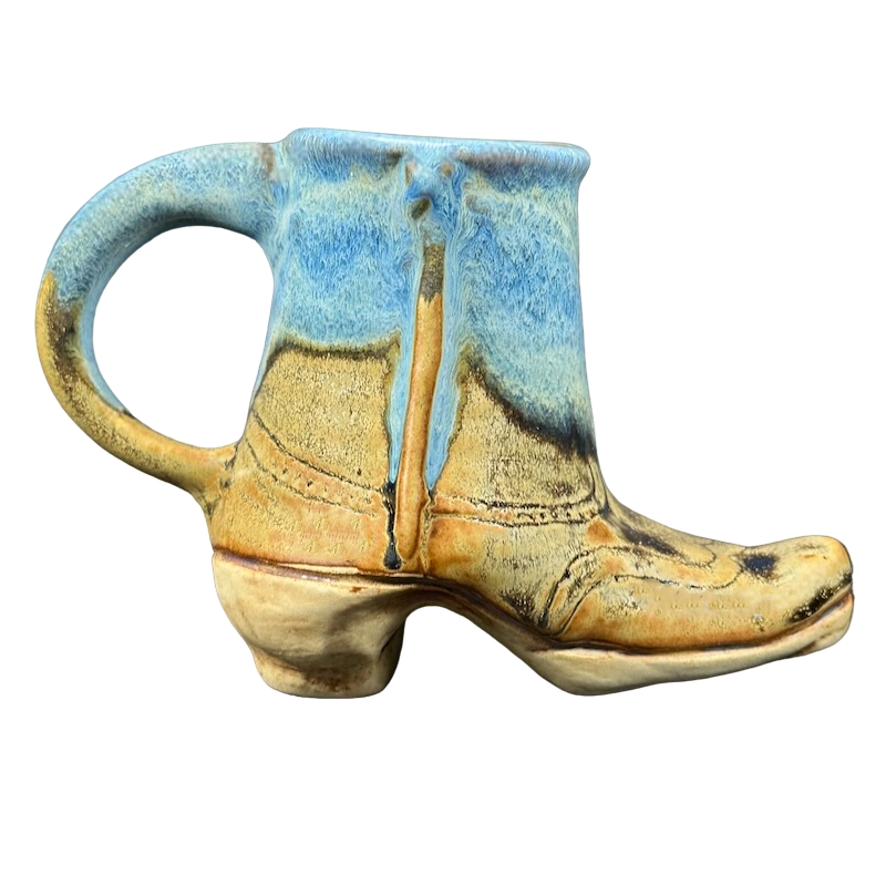 Western Boot 3D Figural Mug Feets Of Clay