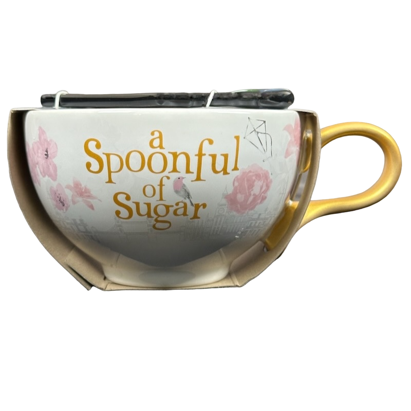 Mary Poppins A Spoonful Of Sugar Mug And Parrot Umbrella Stirrer Disney Store