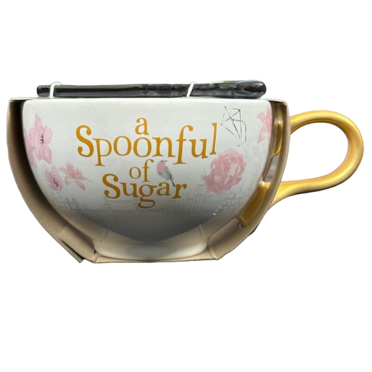 Mary Poppins A Spoonful Of Sugar Mug And Parrot Umbrella Stirrer Disney Store