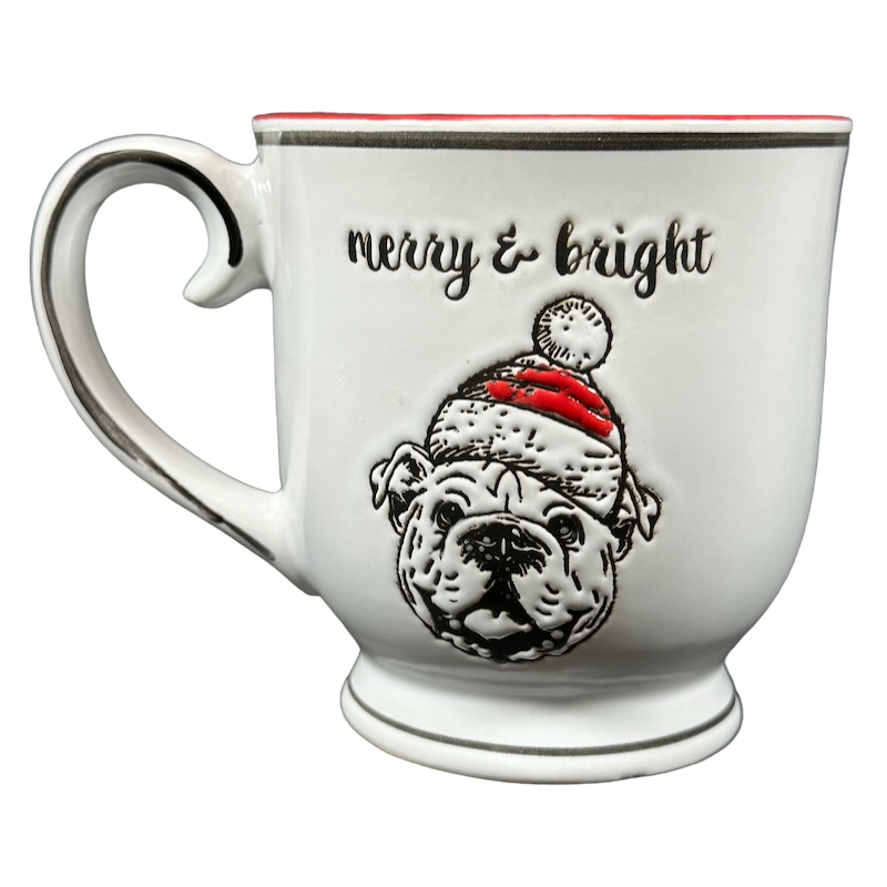 Merry & Bright Bulldog Christmas Mug Spectrum Designz