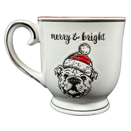 Merry & Bright Bulldog Christmas Mug Spectrum Designz