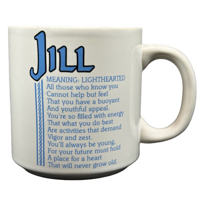 Jill Poetry Name Blue Interior Mug Papel