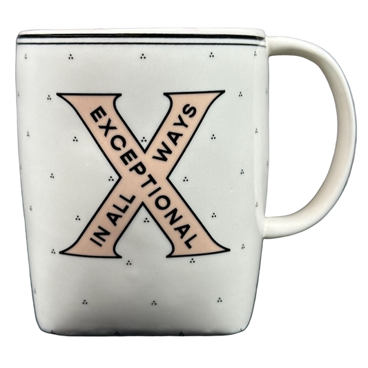 Drop Cap Letter "X" Exceptional In All Ways Monogram Initial Mug Anthropologie