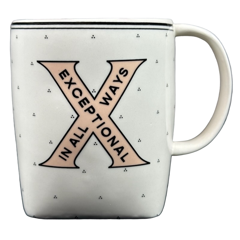 Drop Cap Letter "X" Exceptional In All Ways Monogram Initial Mug Anthropologie